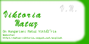 viktoria matuz business card